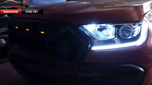 Độ đèn ford ranger theo phong cách hiện đại